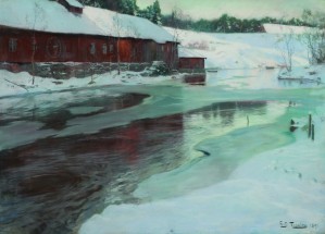 Mill in winter
